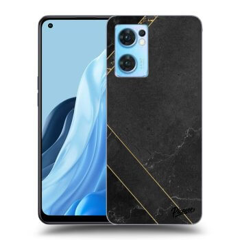 Husă pentru OPPO Reno 7 5G - Black tile