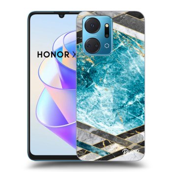 Husă pentru Honor X7a - Blue geometry