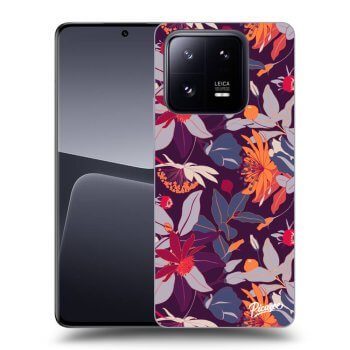 Husă pentru Xiaomi 14 - Purple Leaf