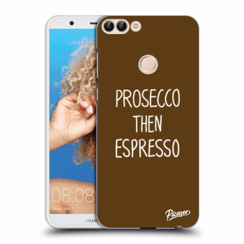 Picasee husă neagră din silicon pentru Huawei P Smart - Prosecco then espresso