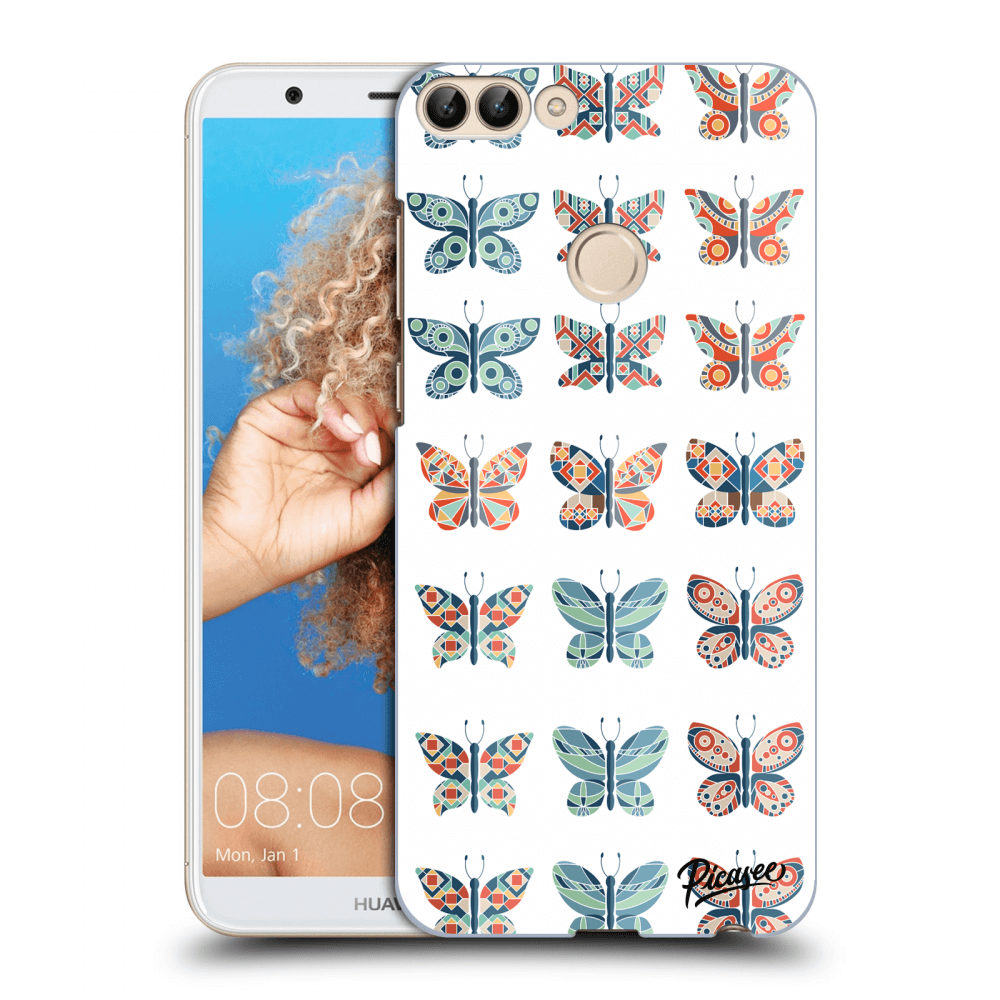 Picasee husă transparentă din silicon pentru Huawei P Smart - Butterflies