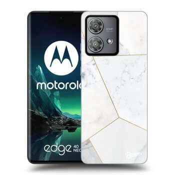 Husă pentru Motorola Edge 40 Neo - White tile