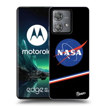 Picasee husă neagră din silicon pentru Motorola Edge 40 Neo - NASA Original