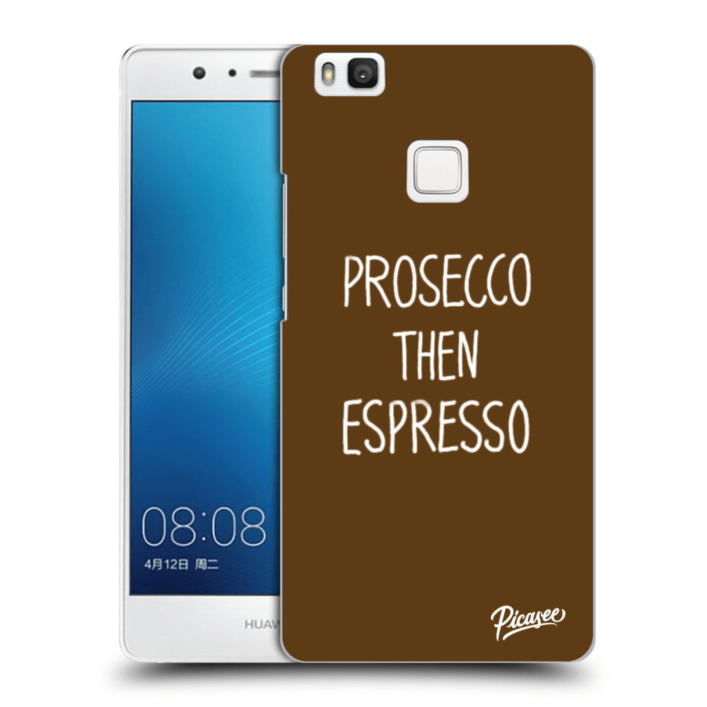 Picasee husă neagră din silicon pentru Huawei P9 Lite - Prosecco then espresso
