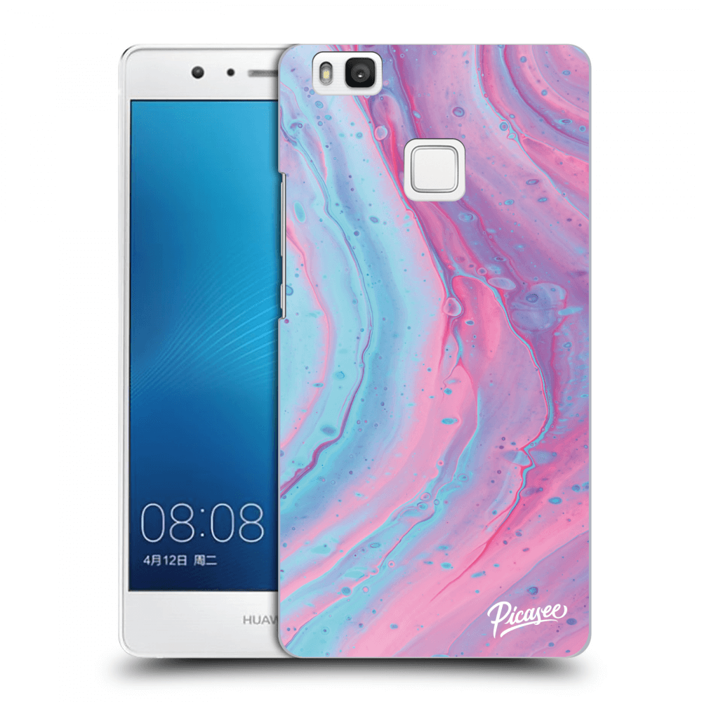 Picasee husă transparentă din silicon pentru Huawei P9 Lite - Pink liquid