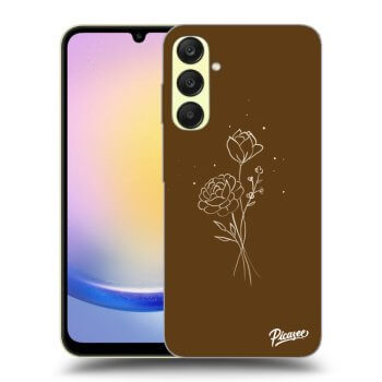 Husă pentru Samsung Galaxy A25 A256B 5G - Brown flowers