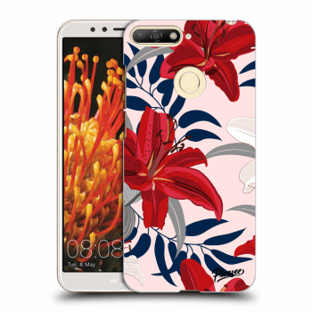 Husă pentru Huawei Y6 Prime 2018 - Red Lily
