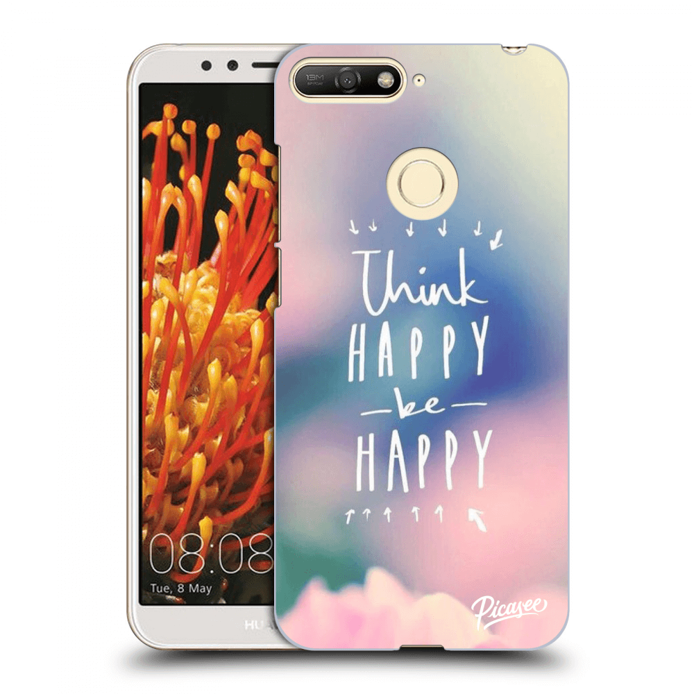 Picasee husă transparentă din silicon pentru Huawei Y6 Prime 2018 - Think happy be happy