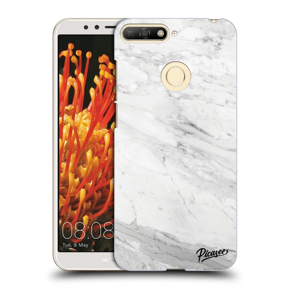 Picasee ULTIMATE CASE pentru Huawei Y6 Prime 2018 - White marble
