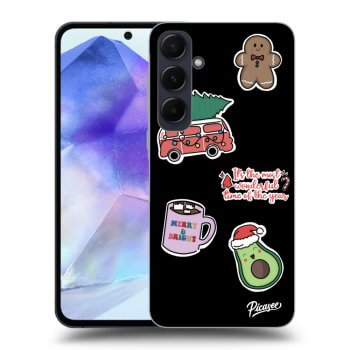 Picasee ULTIMATE CASE pentru Samsung Galaxy A55 A556B - Christmas Stickers