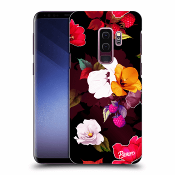 Picasee husă neagră din silicon pentru Samsung Galaxy S9 Plus G965F - Flowers and Berries