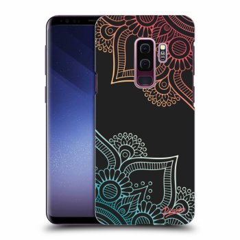 Picasee husă neagră din silicon pentru Samsung Galaxy S9 Plus G965F - Flowers pattern