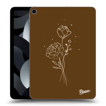 Husă pentru Apple iPad Air 11" 2024 (6.gen.) - Brown flowers