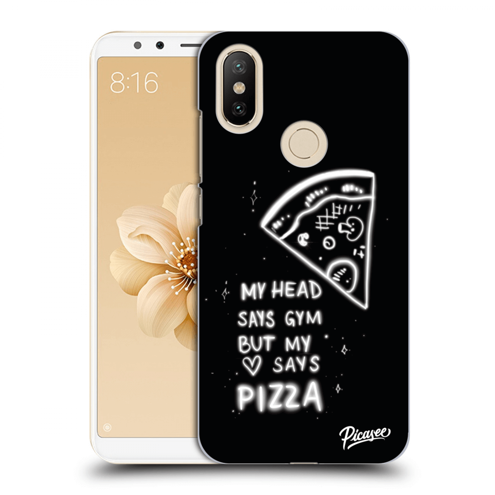 Picasee husă transparentă din silicon pentru Xiaomi Mi A2 - Pizza
