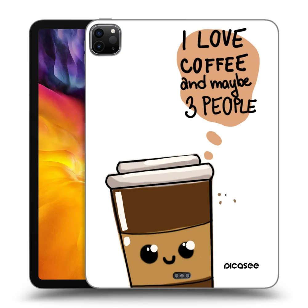 Picasee husă neagră din silicon pentru Apple iPad Pro 11" 2024 (7.gen.) - Cute coffee