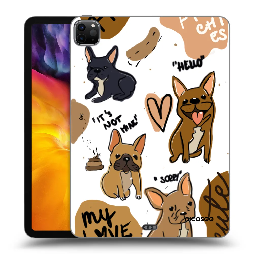 Picasee husă neagră din silicon pentru Apple iPad Pro 11" 2024 (7.gen.) - Frenchies