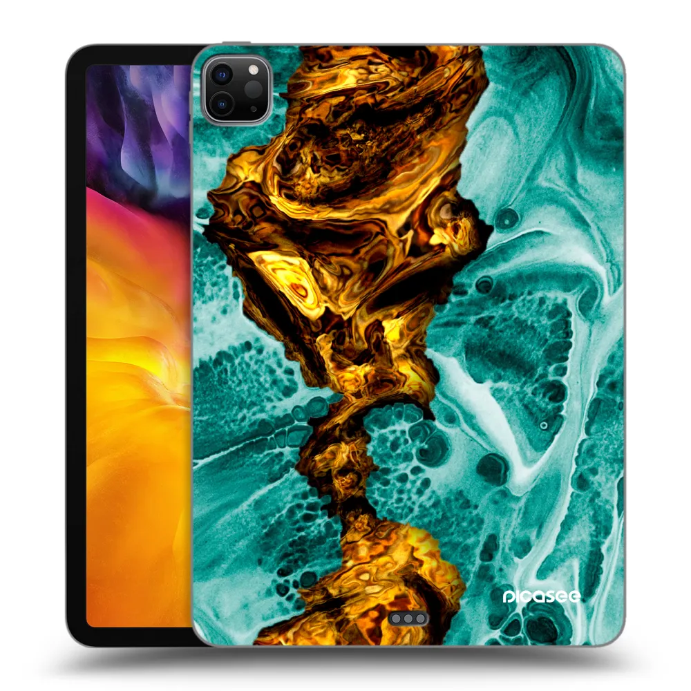 Picasee husă neagră din silicon pentru Apple iPad Pro 11" 2024 (7.gen.) - Goldsky
