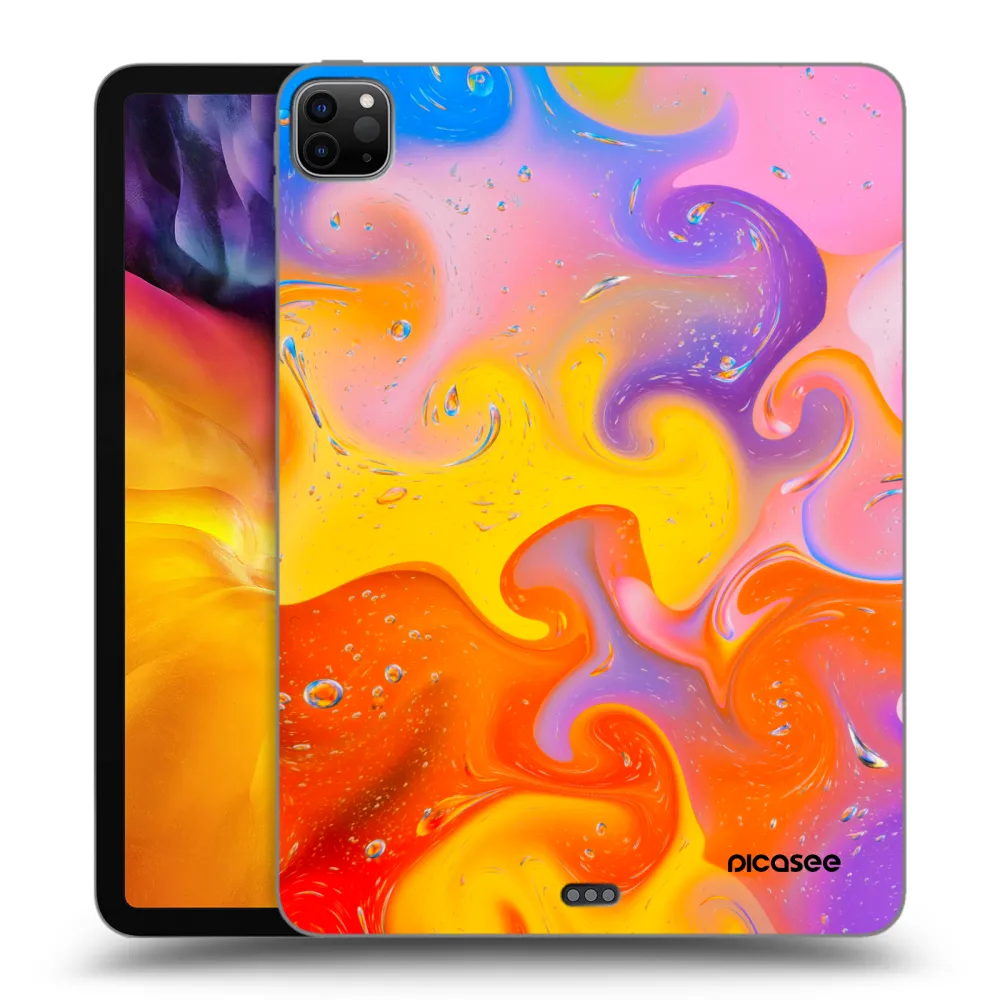Picasee husă neagră din silicon pentru Apple iPad Pro 11" 2024 (7.gen.) - Bubbles