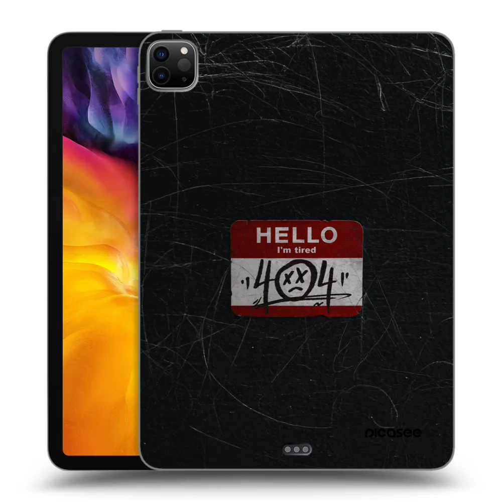 Picasee husă neagră din silicon pentru Apple iPad Pro 11" 2024 (7.gen.) - HELLO 404