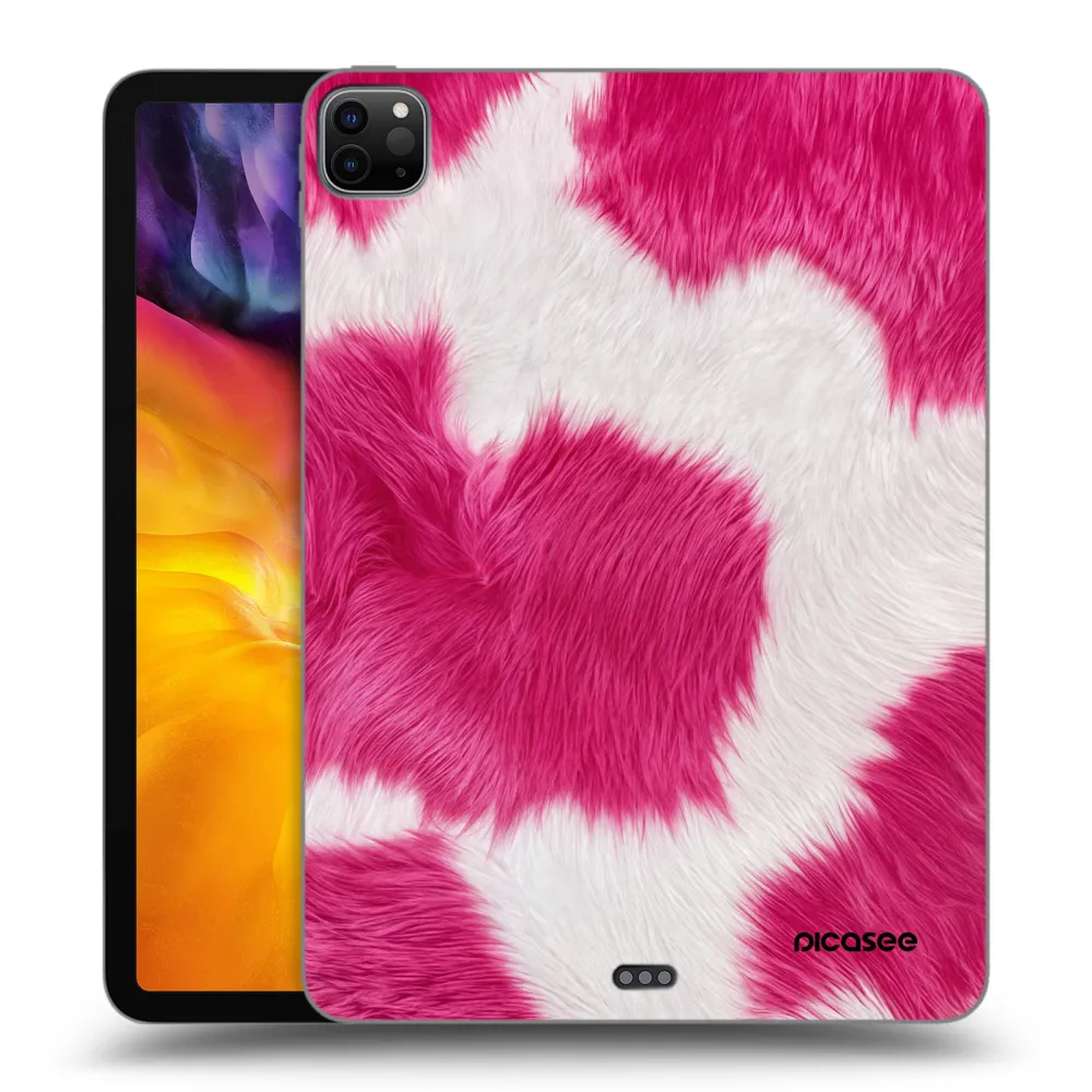 Picasee husă neagră din silicon pentru Apple iPad Pro 11" 2024 (7.gen.) - Pink Moo