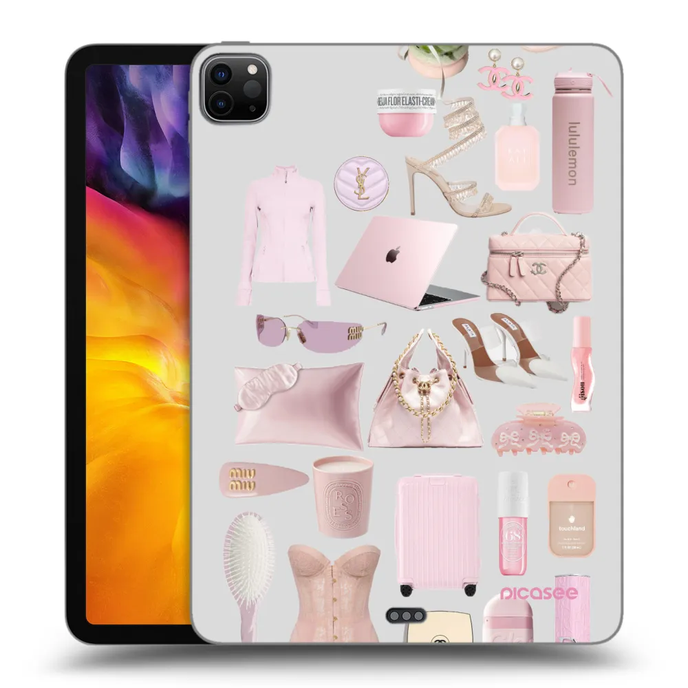 Picasee husă neagră din silicon pentru Apple iPad Pro 11" 2024 (7.gen.) - Glam Babe