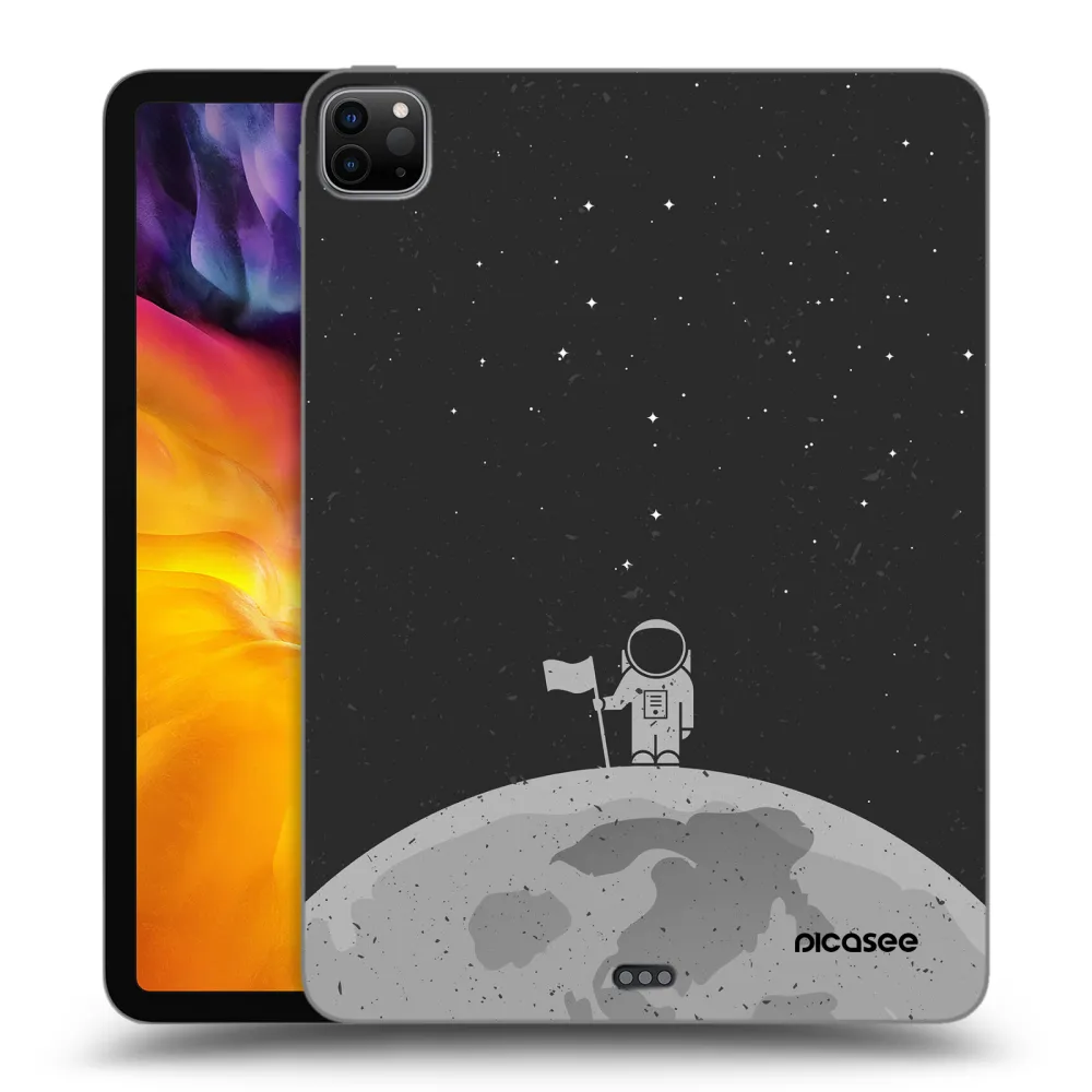 Picasee husă neagră din silicon pentru Apple iPad Pro 11" 2024 (7.gen.) - Astronaut