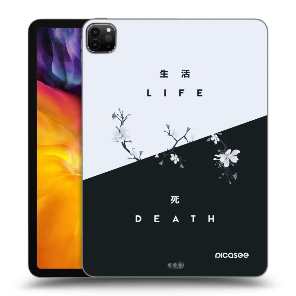 Picasee husă neagră din silicon pentru Apple iPad Pro 11" 2024 (7.gen.) - Life - Death