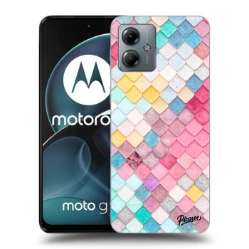 Husă pentru Motorola Moto G14 - Colorful roof