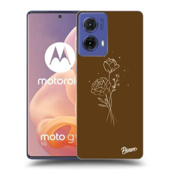 Husă pentru Motorola Moto G85 - Brown flowers