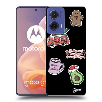 Husă pentru Motorola Moto G85 - Christmas Stickers