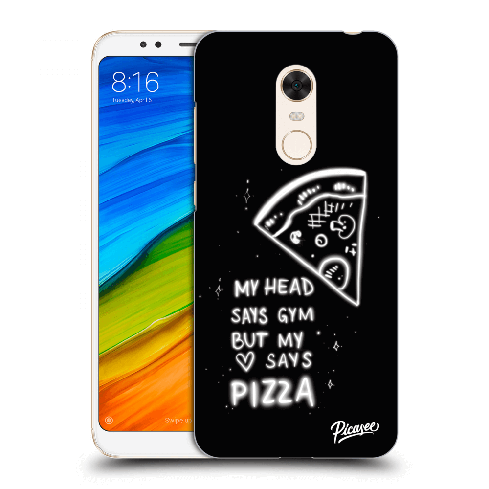 Picasee husă transparentă din silicon pentru Xiaomi Redmi 5 Plus Global - Pizza