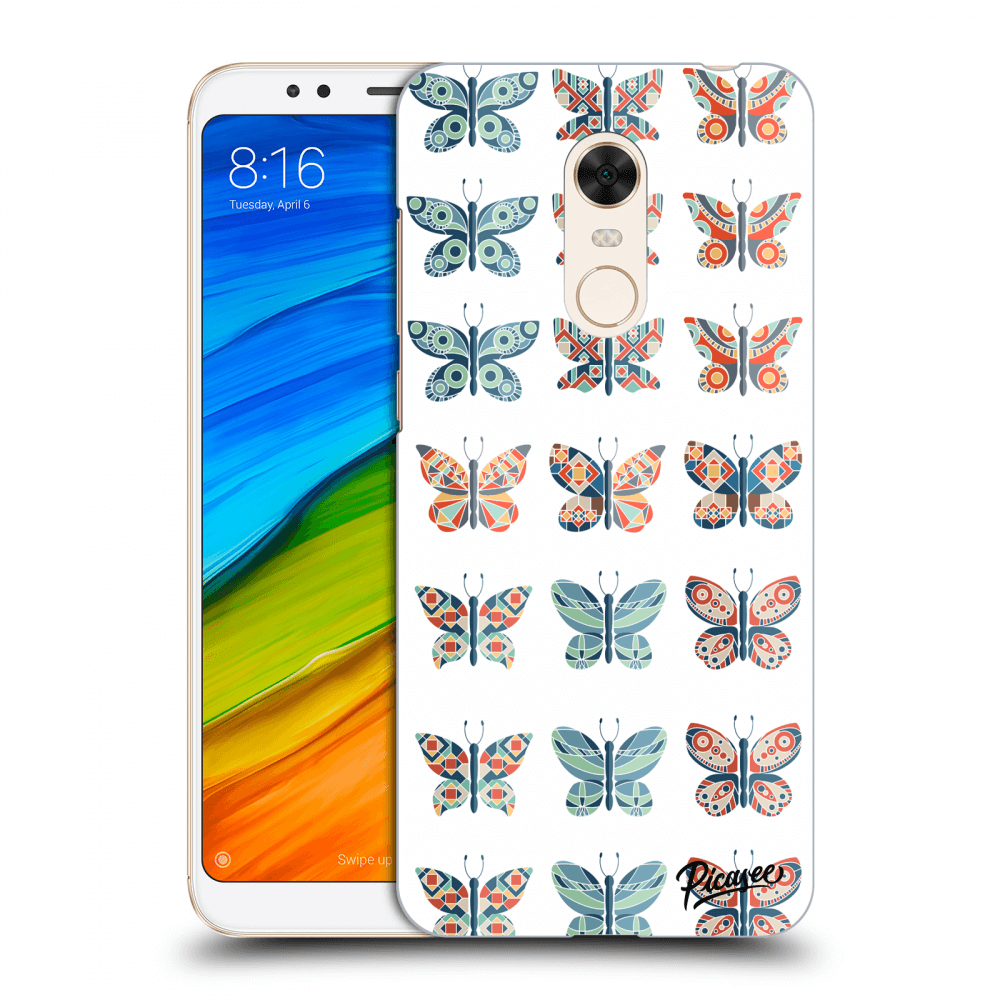 Picasee husă transparentă din silicon pentru Xiaomi Redmi 5 Plus Global - Butterflies