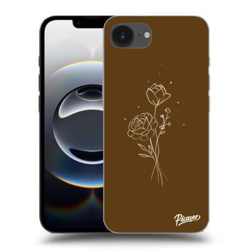 Husă pentru Apple iPhone 16e - Brown flowers