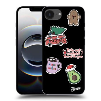 Husă pentru Apple iPhone 16e - Christmas Stickers