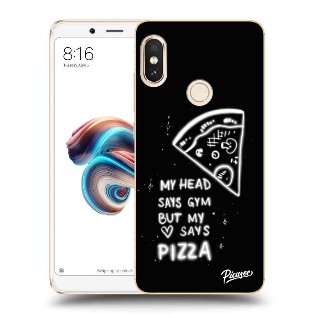 Picasee husă transparentă din silicon pentru Xiaomi Redmi Note 5 Global - Pizza