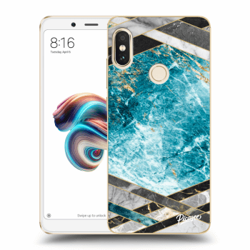 Husă pentru Xiaomi Redmi Note 5 Global - Blue geometry