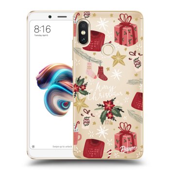 Picasee husă transparentă din silicon pentru Xiaomi Redmi Note 5 Global - Christmas