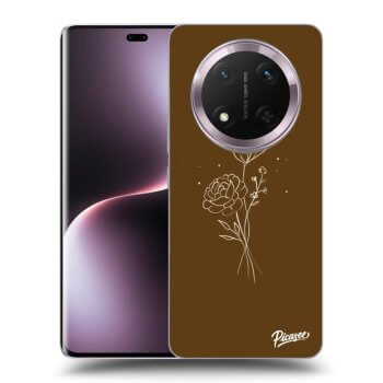 Husă pentru Honor Magic7 Lite 5G - Brown flowers
