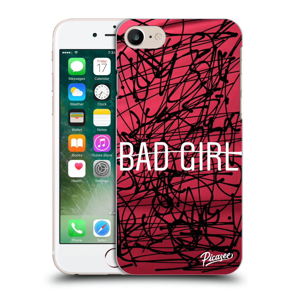 Picasee husă transparentă din silicon pentru Apple iPhone 7 - Bad girl