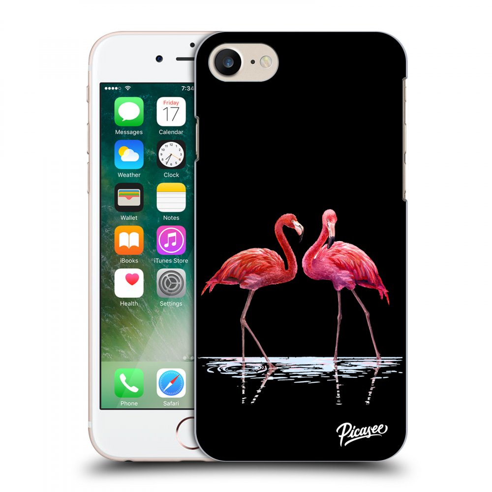 Picasee ULTIMATE CASE pentru Apple iPhone 7 - Flamingos couple