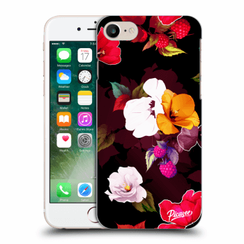 Picasee husă transparentă din silicon pentru Apple iPhone 7 - Flowers and Berries