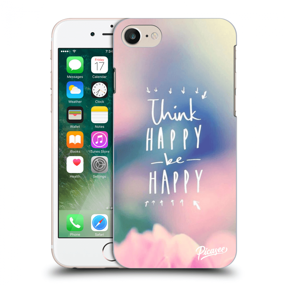 Picasee ULTIMATE CASE pentru Apple iPhone 7 - Think happy be happy