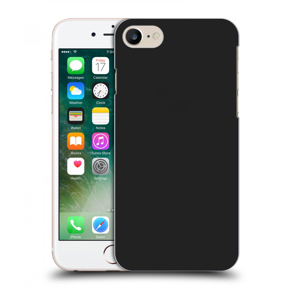 Picasee husă neagră din silicon pentru Apple iPhone 7 - Clear