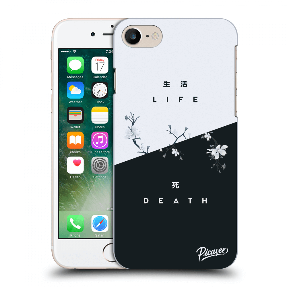 Picasee husă transparentă din silicon pentru Apple iPhone 7 - Life - Death
