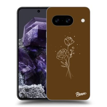 Husă pentru Google Pixel 8a - Brown flowers