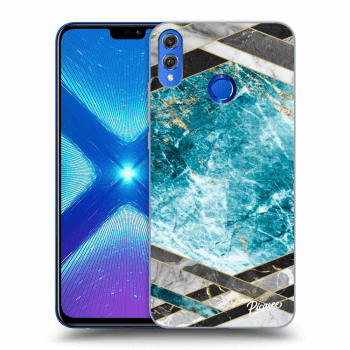 Husă pentru Honor 8X - Blue geometry