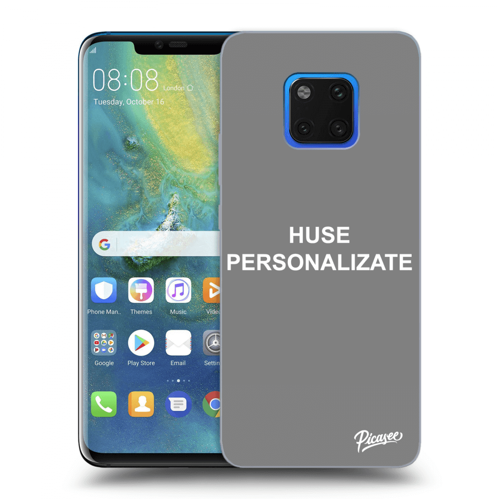 Picasee husă neagră din silicon pentru Huawei Mate 20 Pro - Huse personalizate