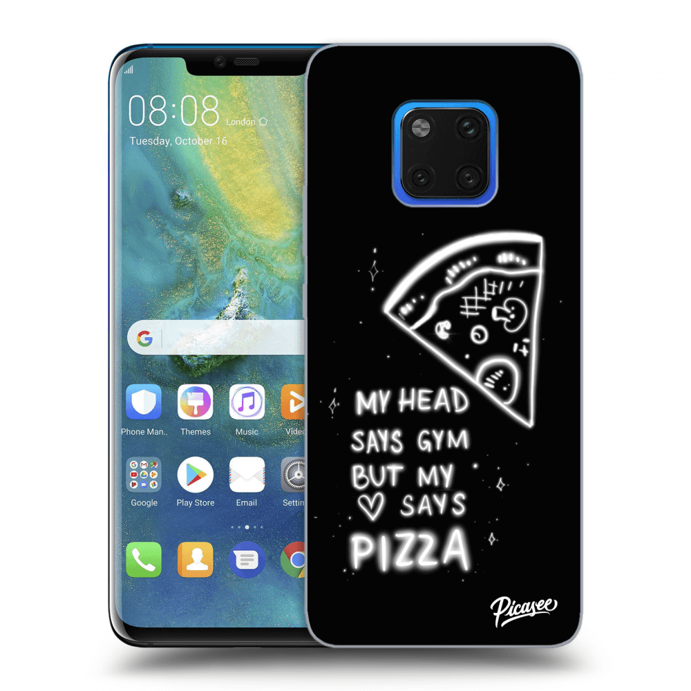 Picasee husă transparentă din silicon pentru Huawei Mate 20 Pro - Pizza