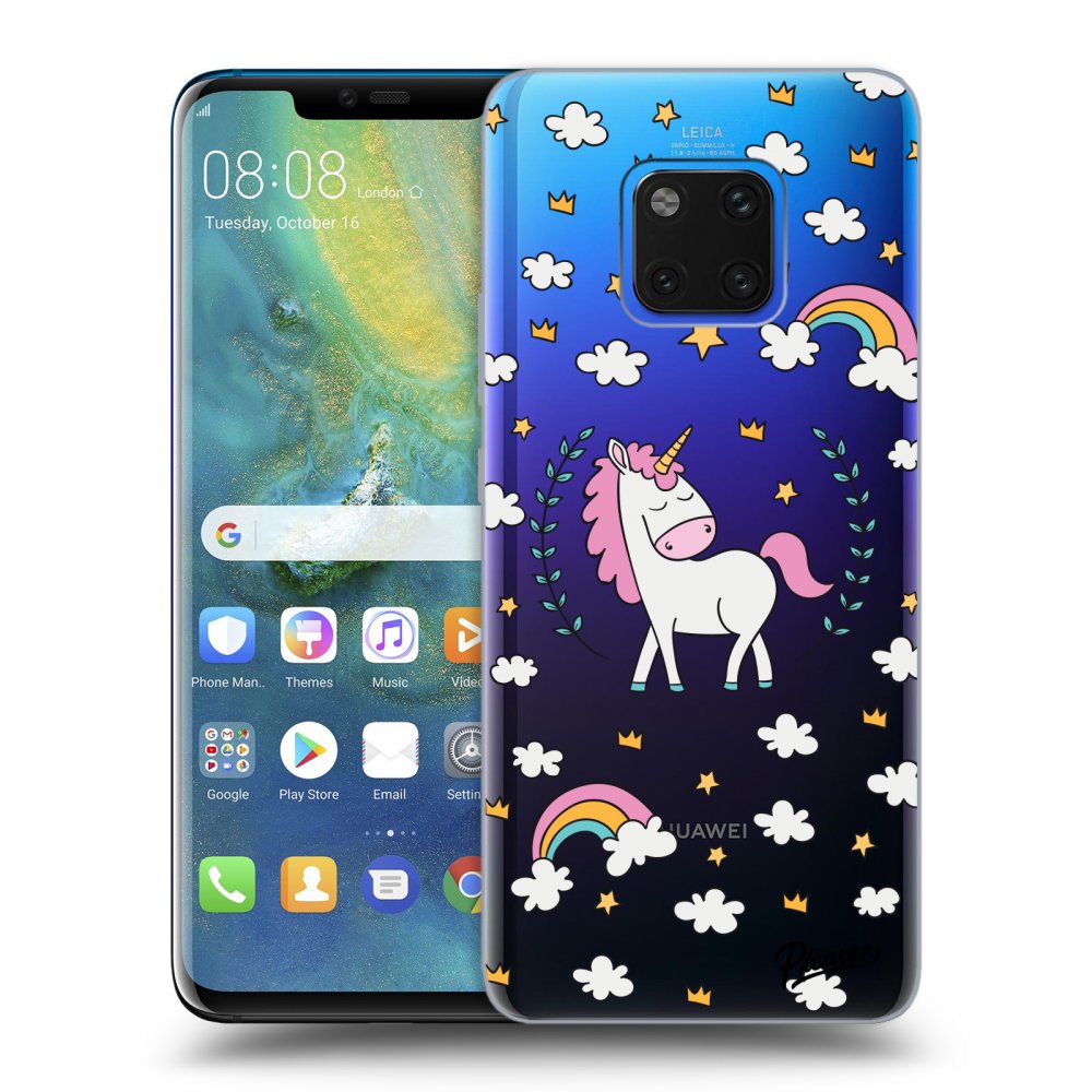 Picasee husă transparentă din silicon pentru Huawei Mate 20 Pro - Unicorn star heaven