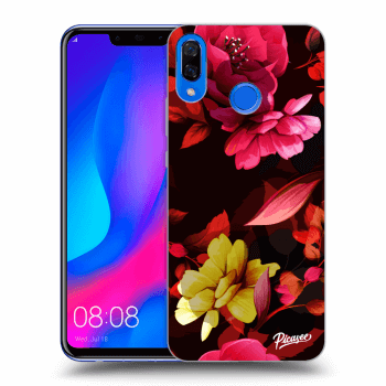 Picasee husă neagră din silicon pentru Huawei Nova 3 - Dark Peonny